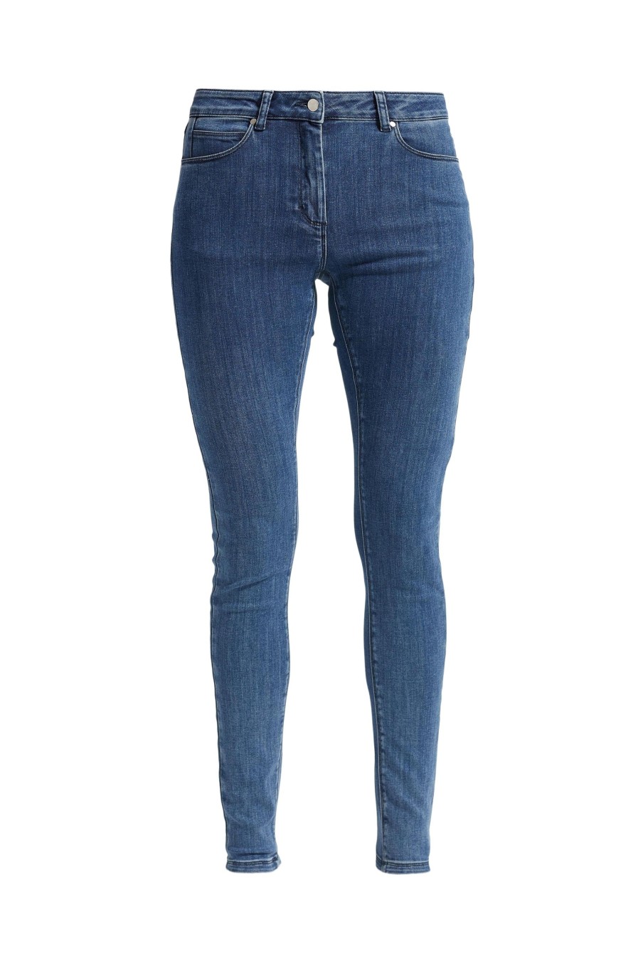 Length Laurie | Olivia Skinny - Longueur Moyenne - Denim Bleu Moyen