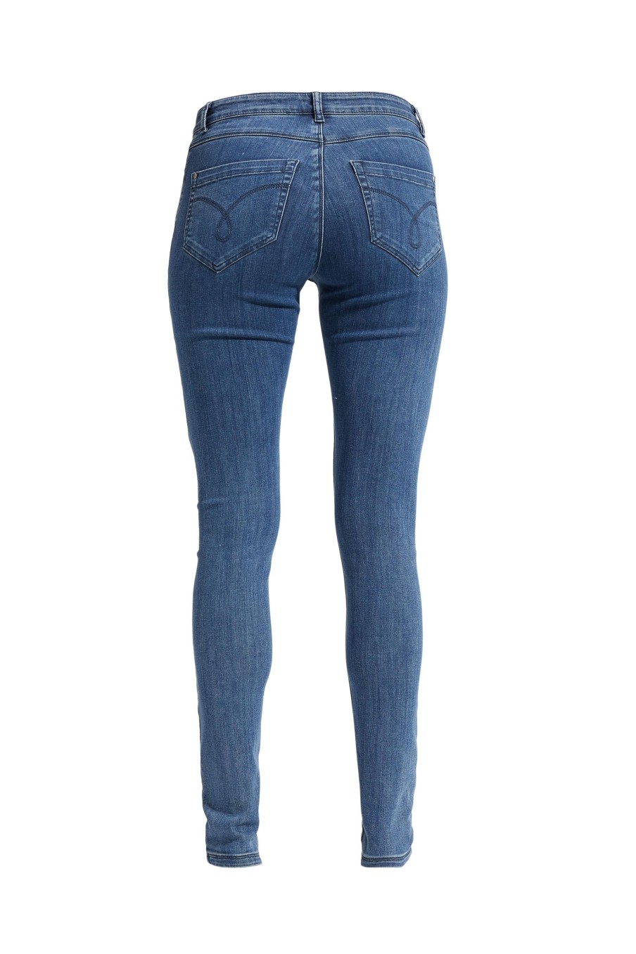 Length Laurie | Olivia Skinny - Longueur Moyenne - Denim Bleu Moyen