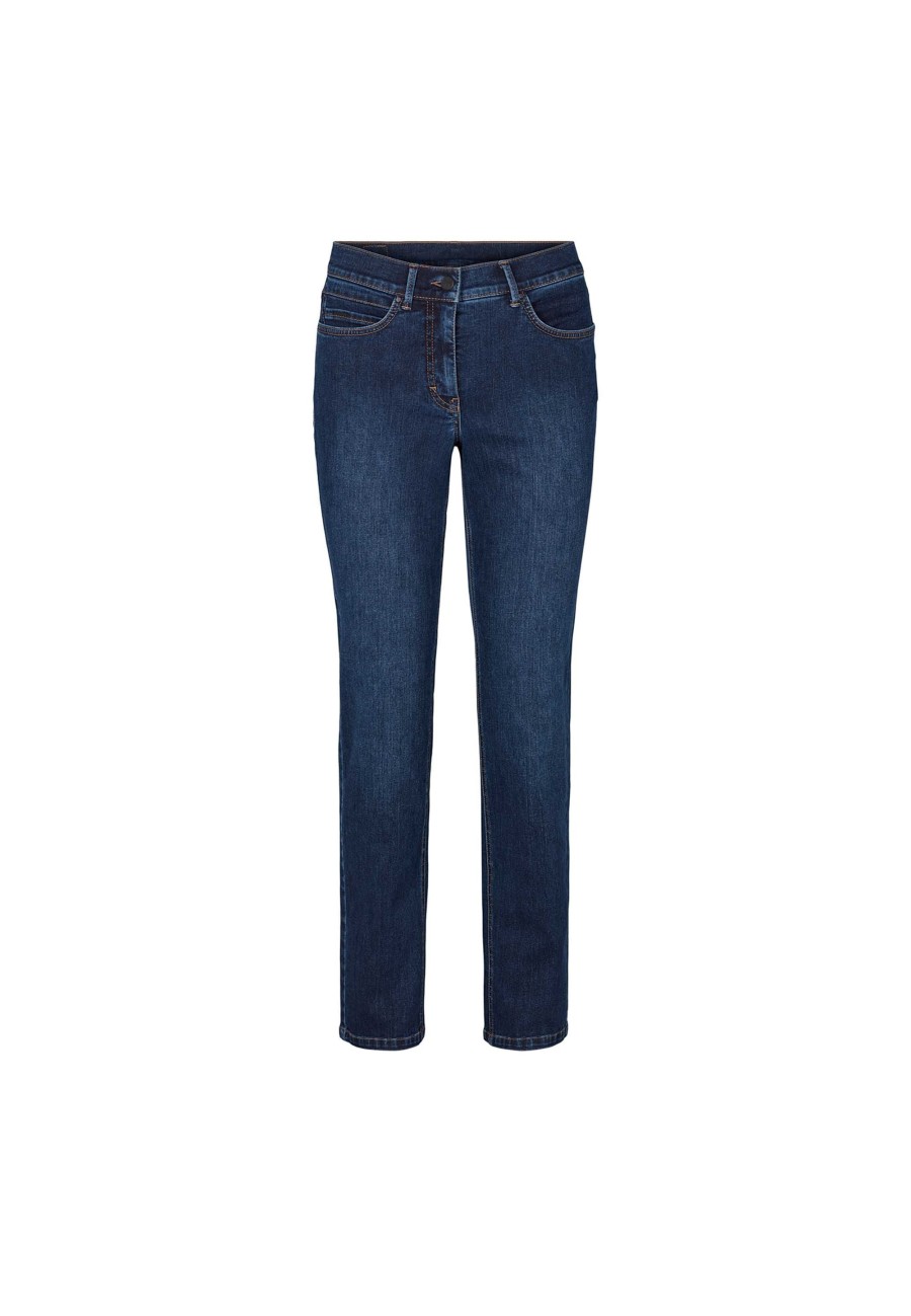 Silhouette Laurie | Christie Regular - Medium Length - Washed Dark Blue Denim