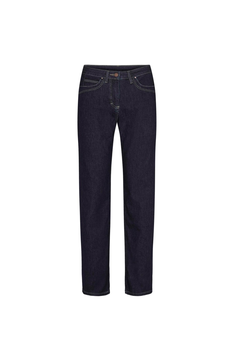 Silhouette Laurie | Amelia Straight - Long Length - Dark Blue Denim