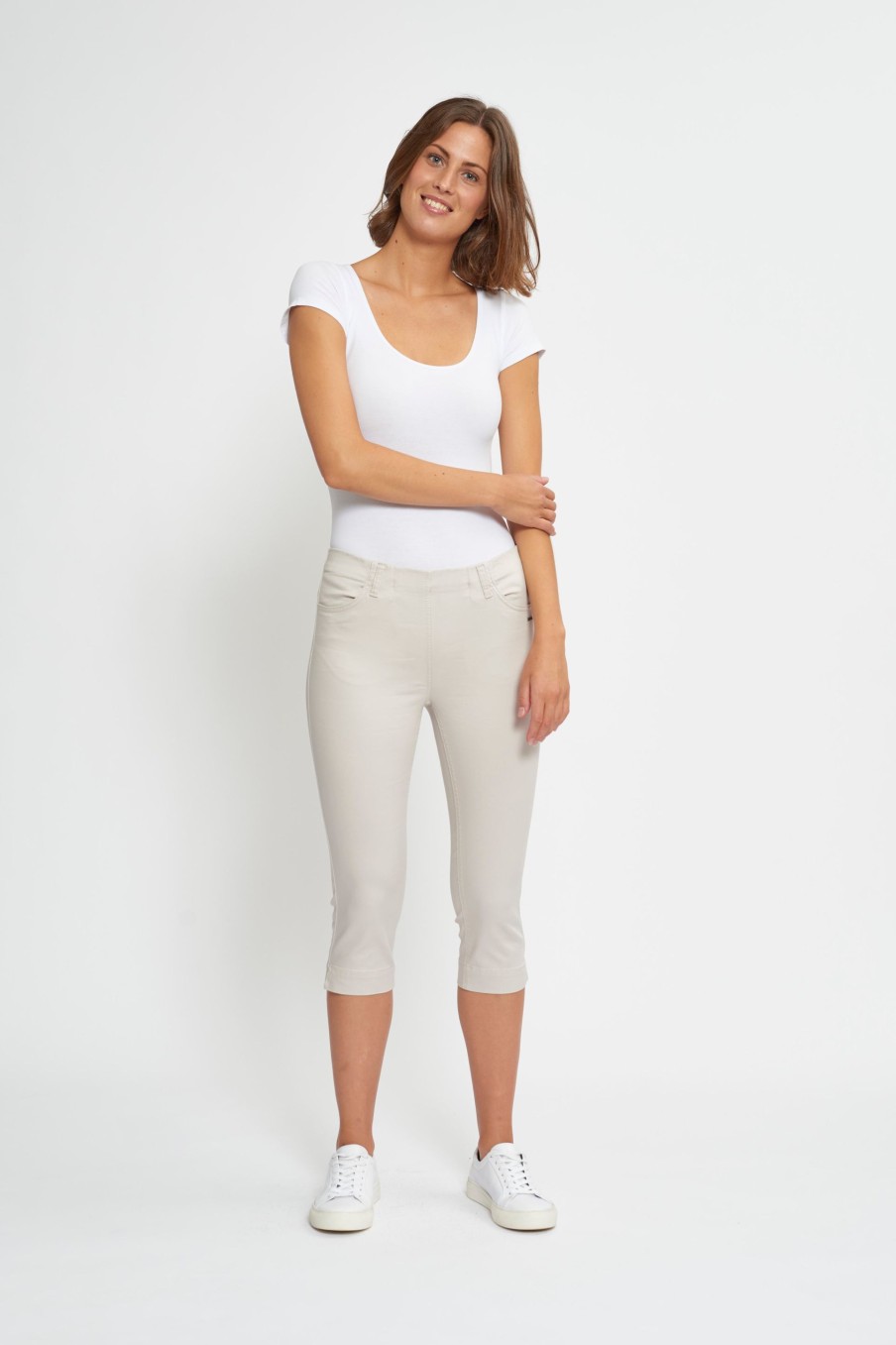 Silhouette Laurie | Grace Slim Capri - Sl - Grey Sand