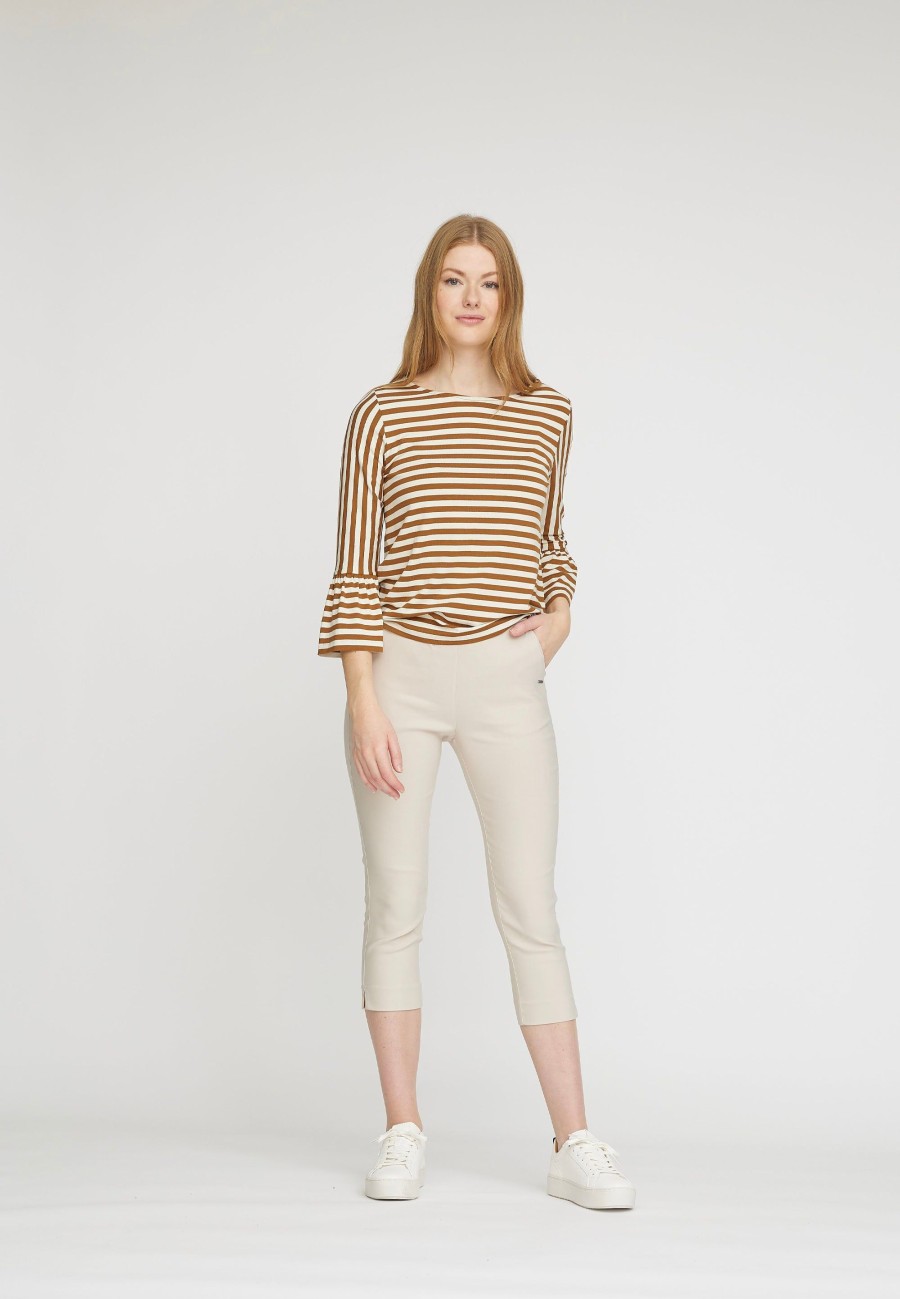 Silhouette Laurie | Elizabeth Slim Capri Medium Length - Grey Sand