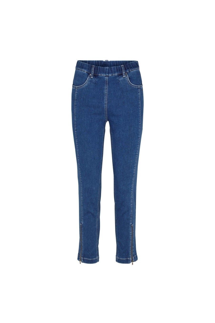 Silhouette Laurie | Madison Slim Crop - Medium Blue Denim