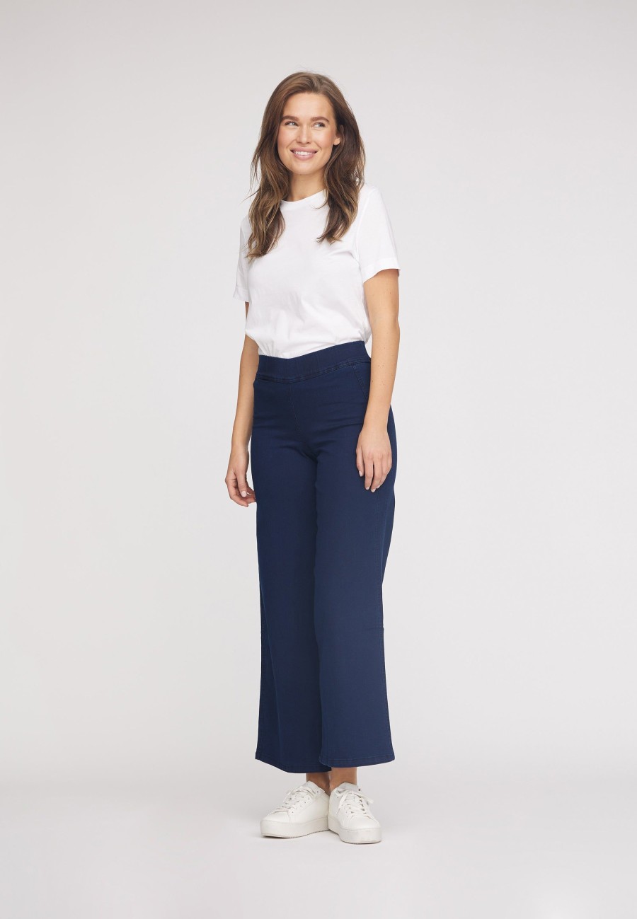 Silhouette Laurie | Serene Loose - Longueur Moyenne - Denim Bleu Fonce