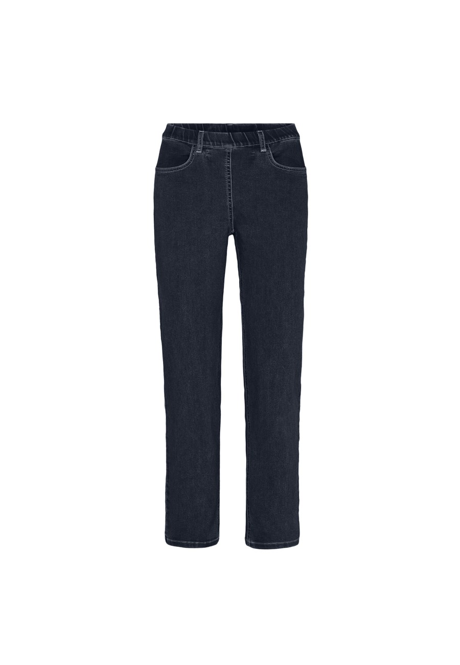 Silhouette Laurie | Tracy Straight - Medium Length - Dark Blue Denim