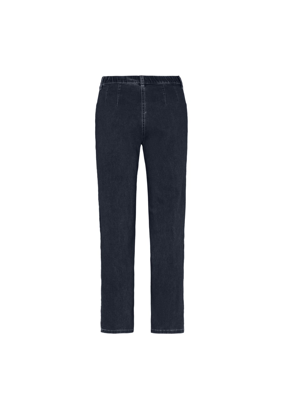 Silhouette Laurie | Tracy Straight - Medium Length - Dark Blue Denim