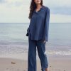 Silhouette Laurie | Donna Loose - Longueur Courte - Bleu Nordique