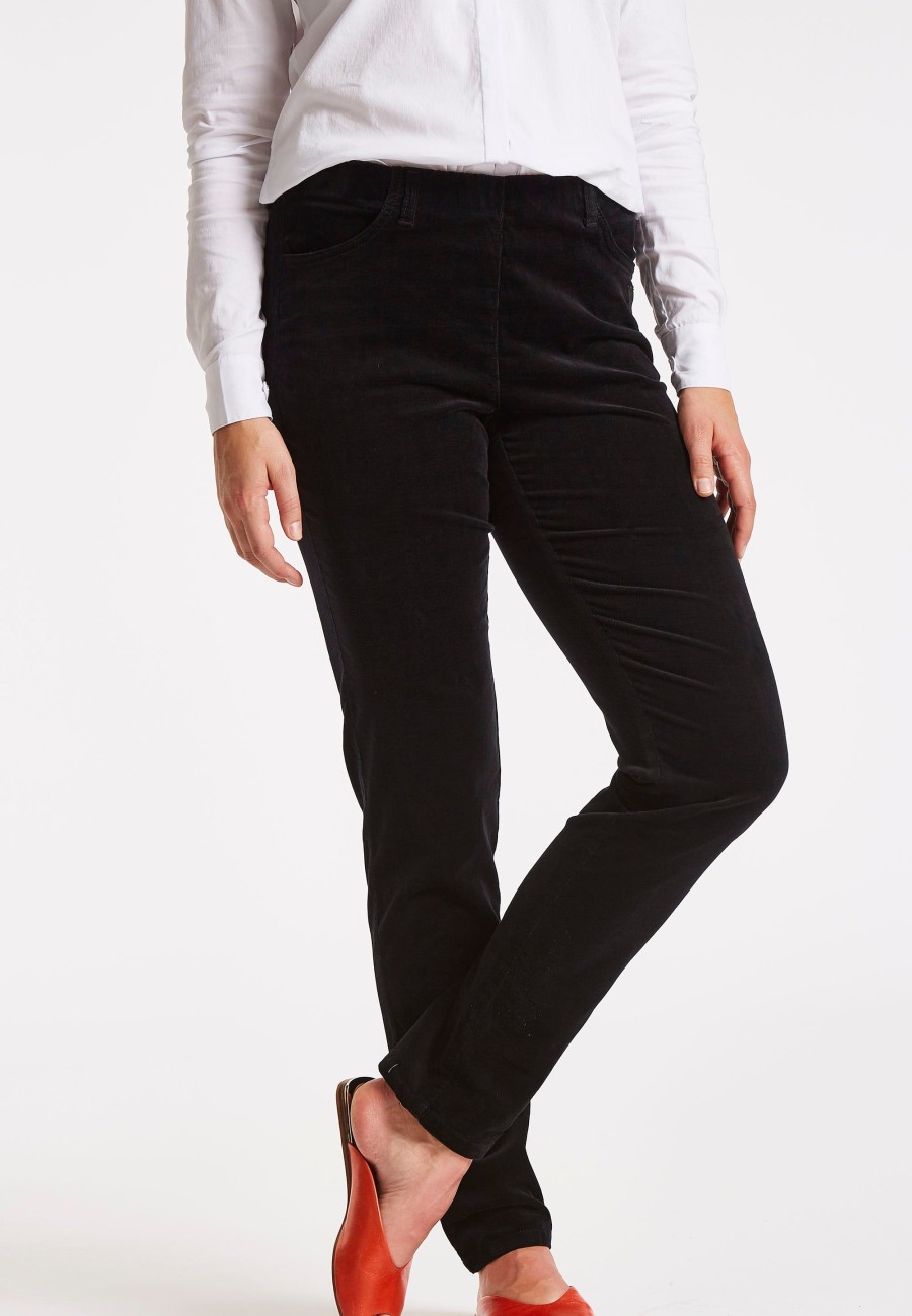 Silhouette Laurie | Kelly Regular Corduroy - Medium Length - Black