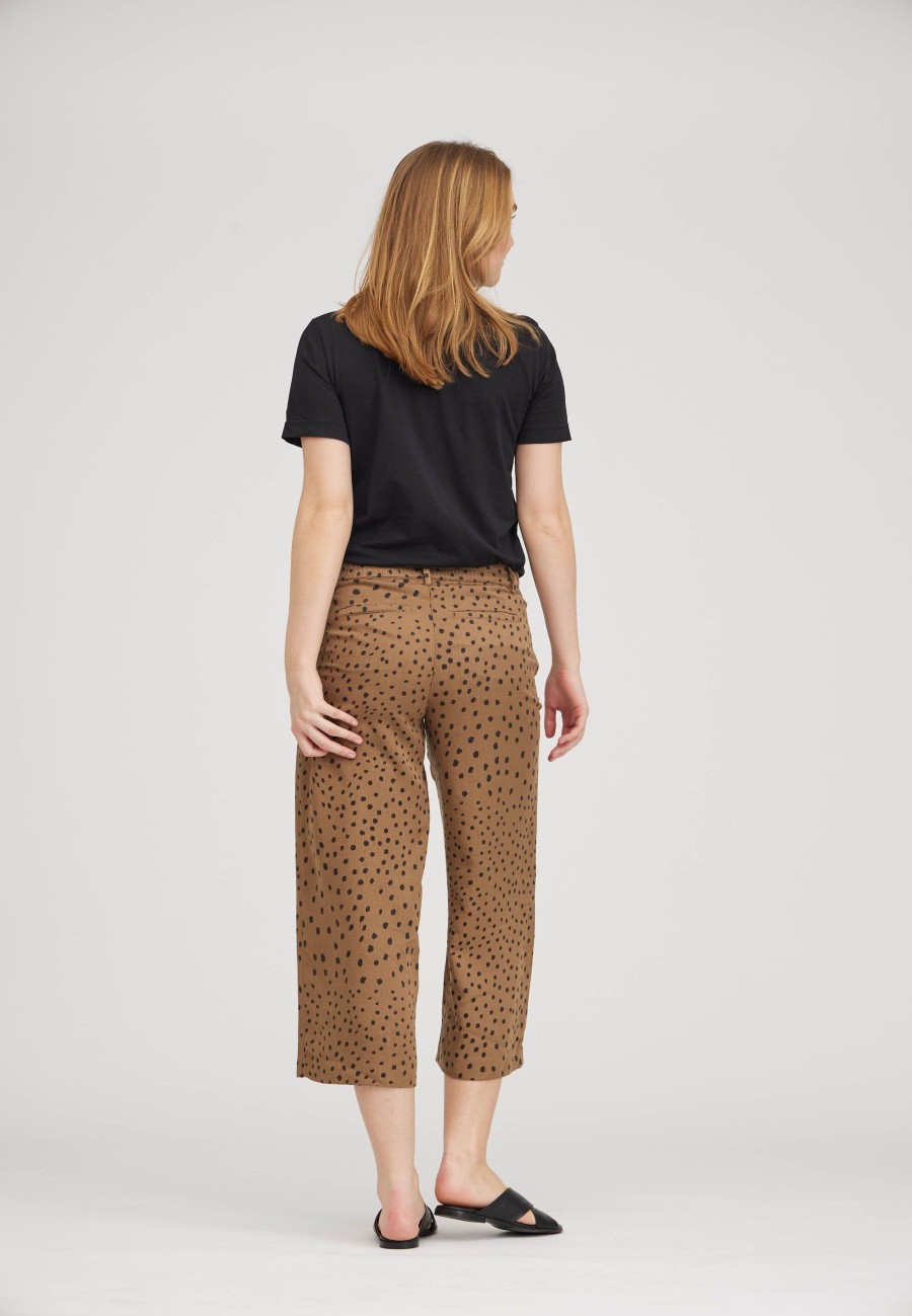 Silhouette Laurie | Hilde Loose Crop - Imprime Camel