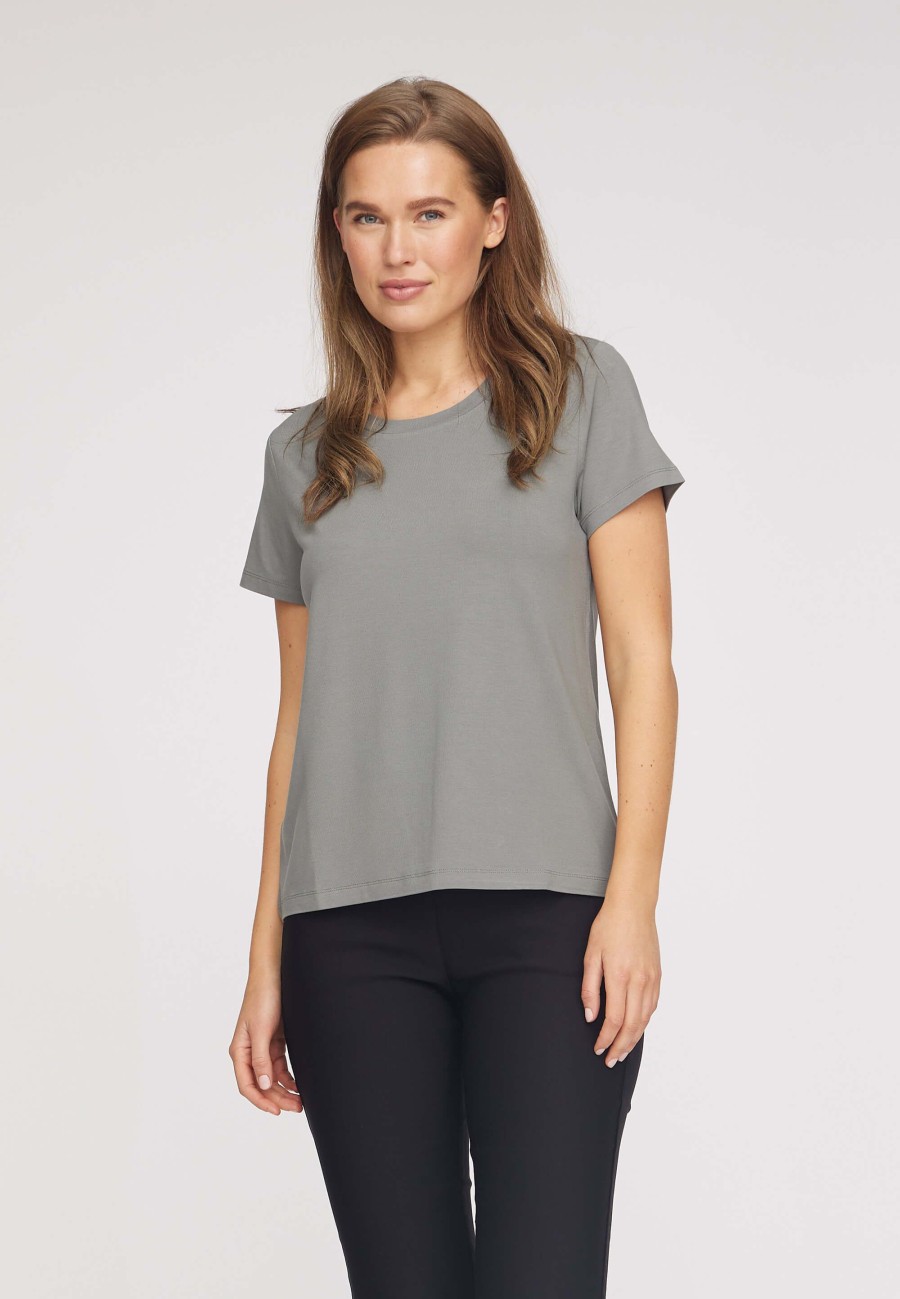 Tops Laurie | T-Shirt En Jersey Amanda - Ombre Foncee