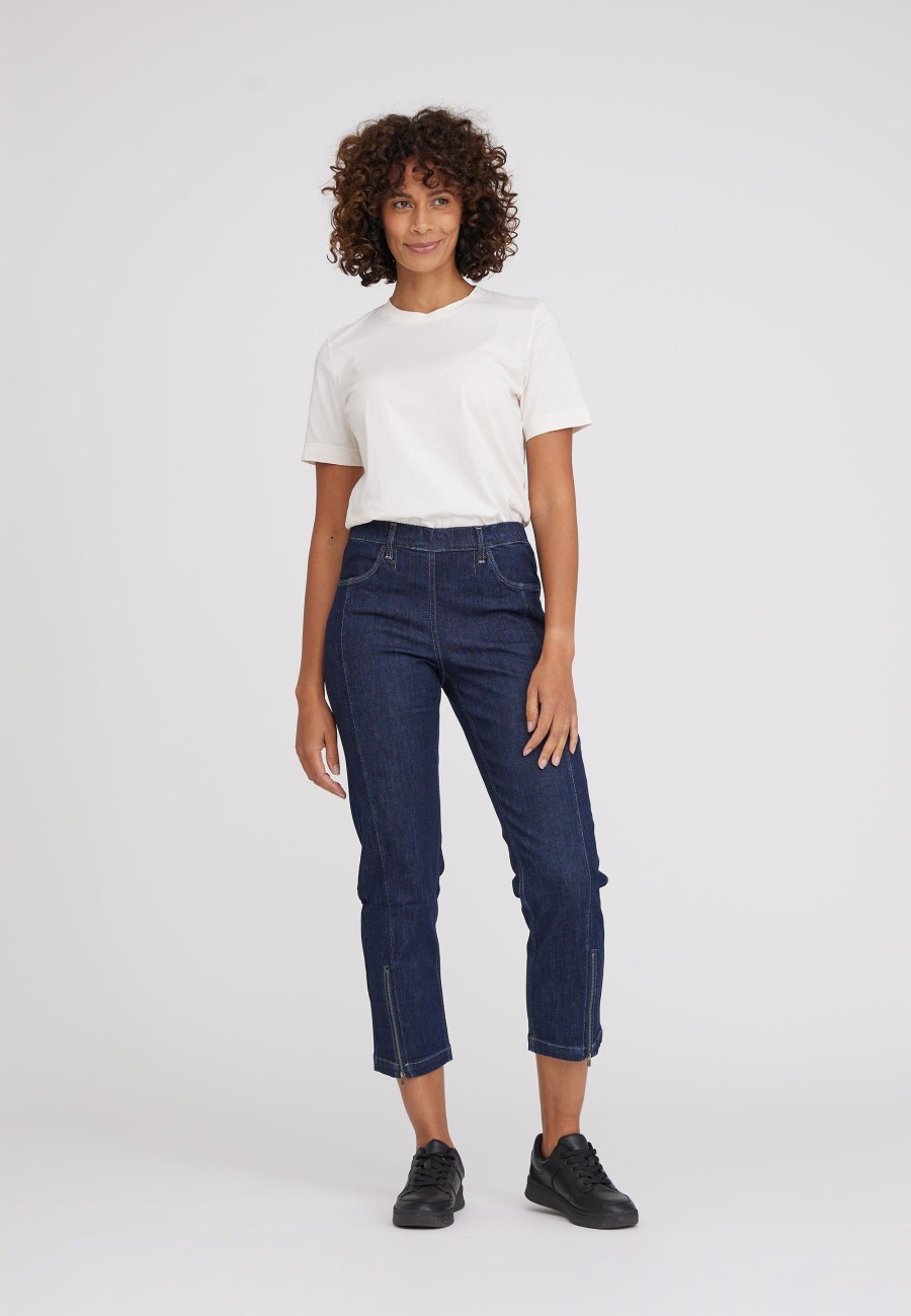 Silhouette Laurie | Piper Regular Crop - Dark Blue Denim