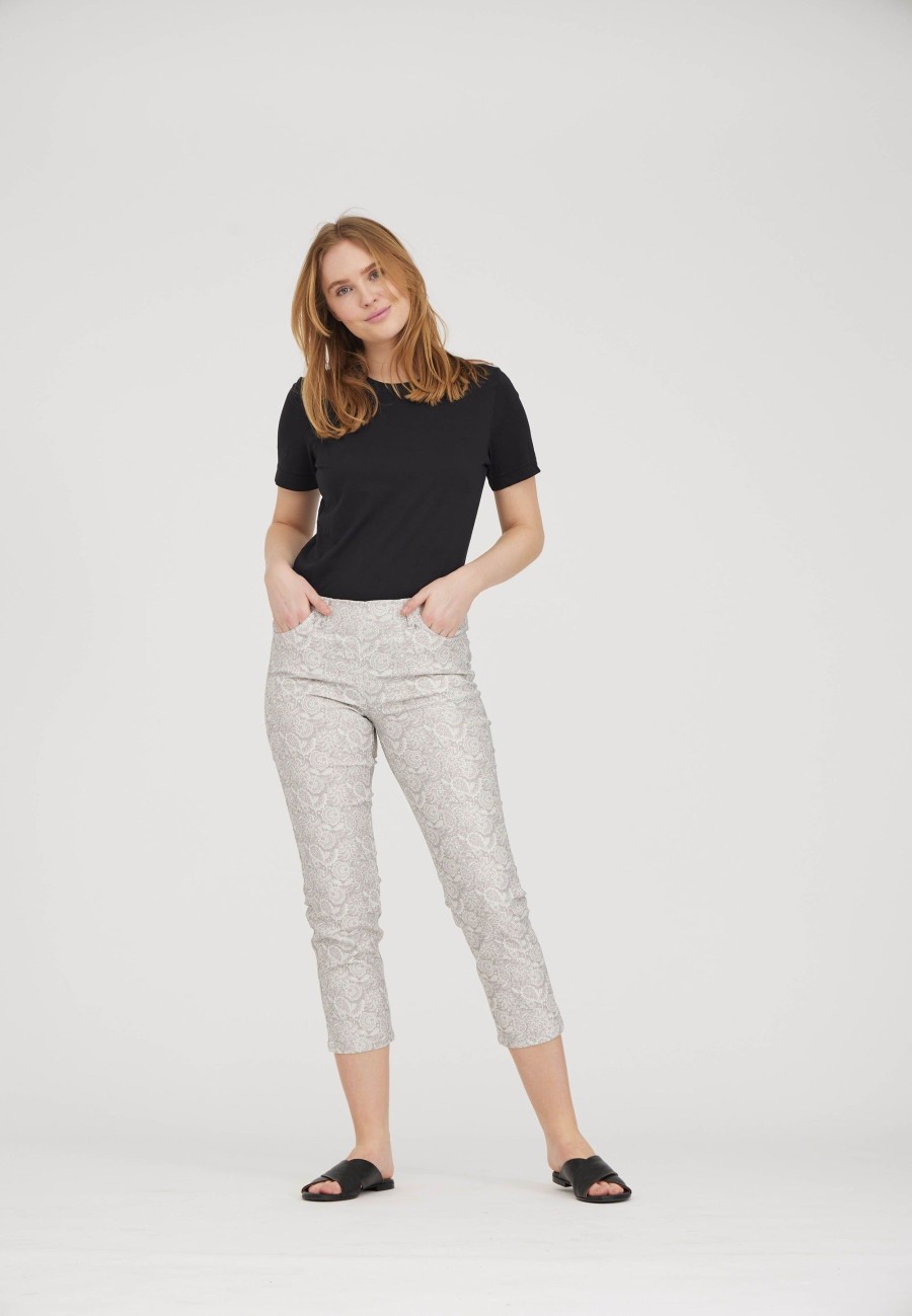 Silhouette Laurie | Kelly - Crop - Grey Sand Print