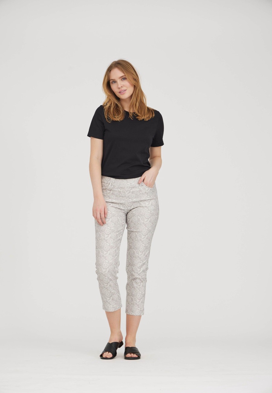 Silhouette Laurie | Kelly - Crop - Grey Sand Print