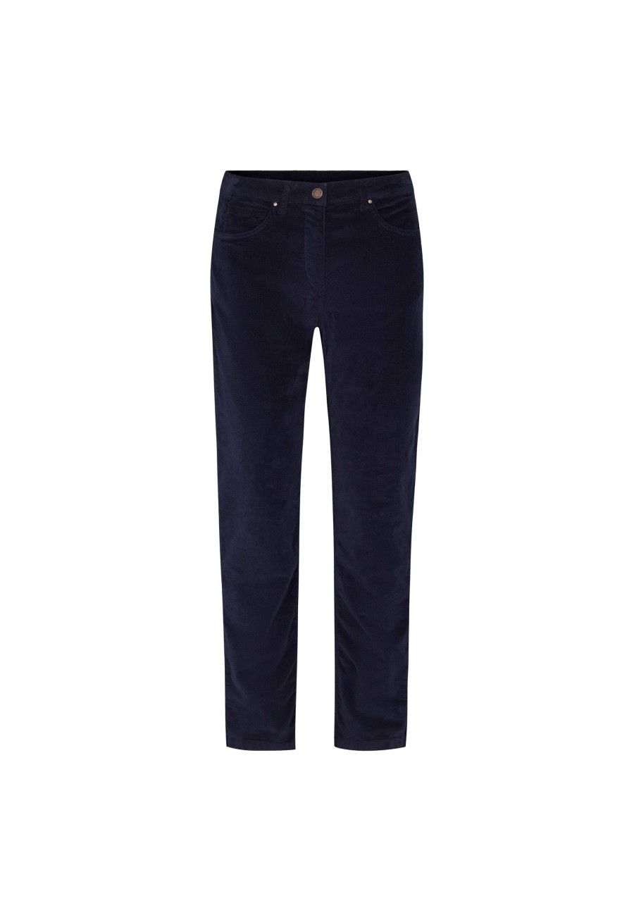 Silhouette Laurie | Charlotte Regular Corduroy - Medium Length - Navy