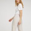 Silhouette Laurie | Amelia Slit Straight Crop - Grey Sand