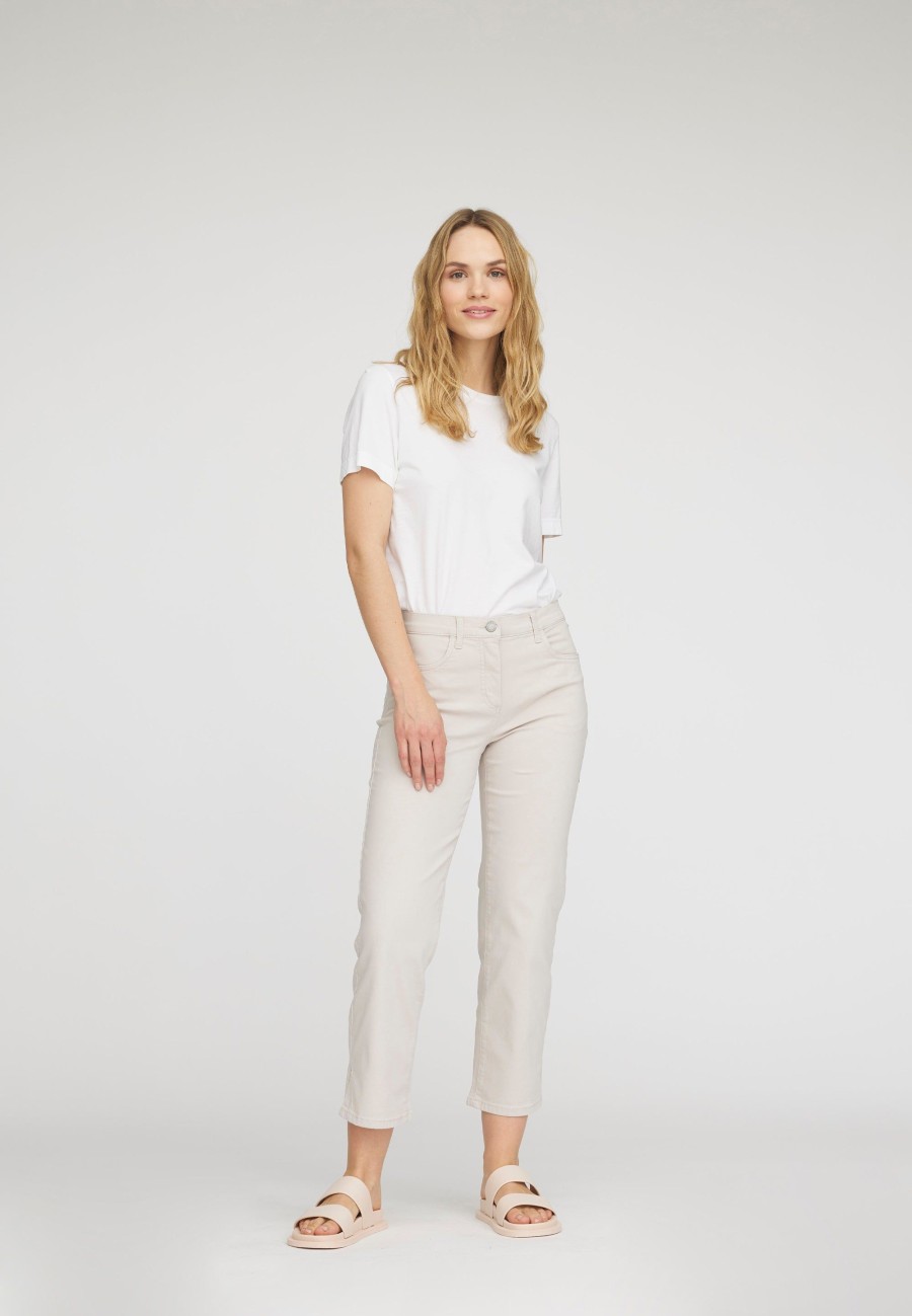 Silhouette Laurie | Amelia Slit Straight Crop - Grey Sand