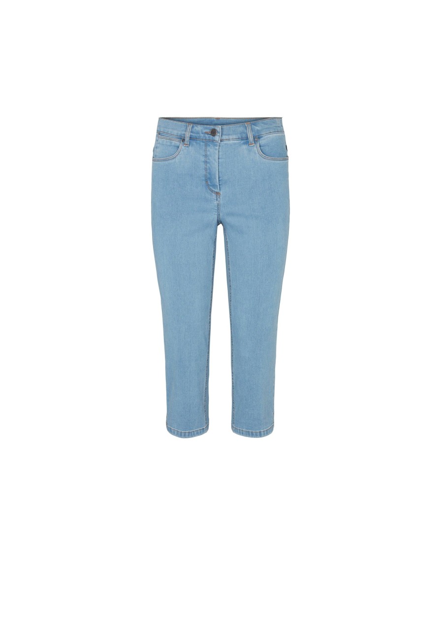 Silhouette Laurie | Charlotte Regular Capri Medium Length - Light Blue Denim