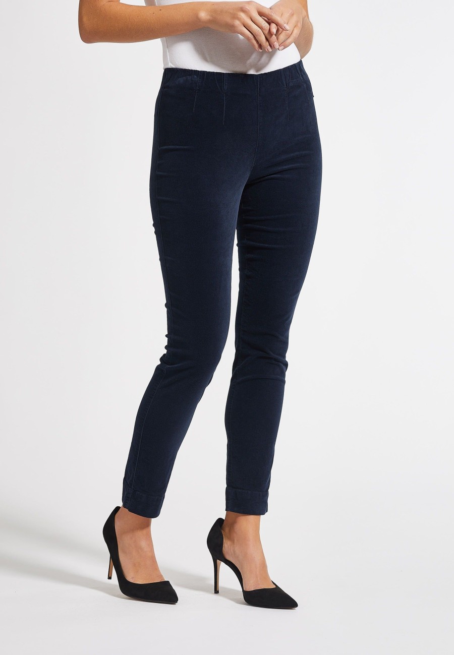 Silhouette Laurie | Vicky Slim Corduroy - Short Length - Navy