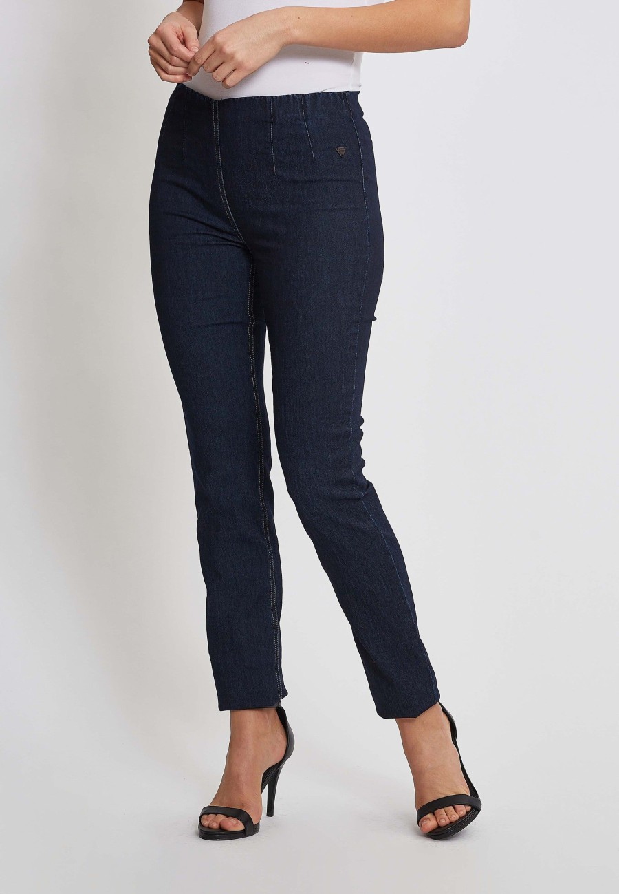 Silhouette Laurie | Vicky Slim - Long Length - Dark Blue Denim