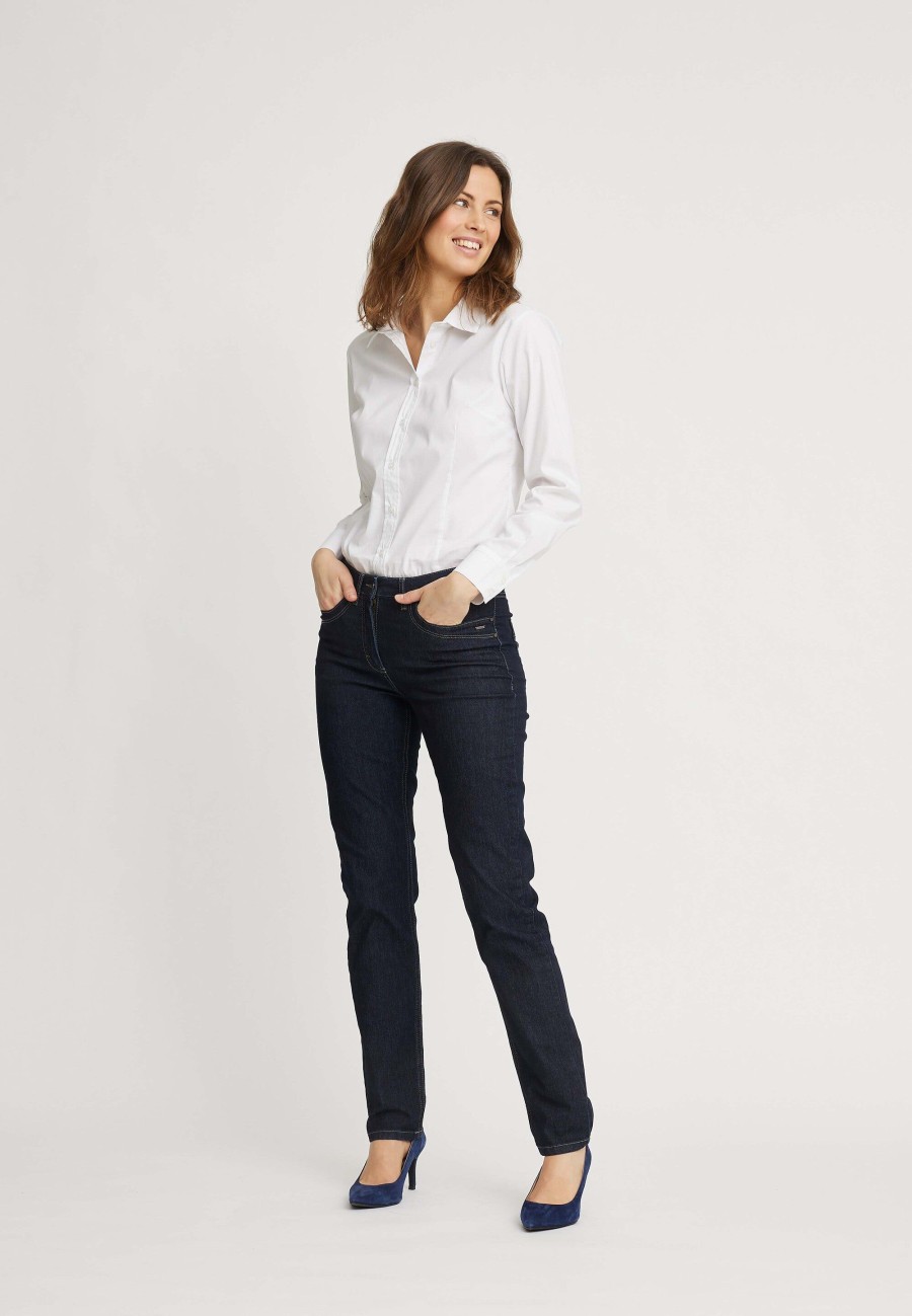 Silhouette Laurie | Charlotte Regular - Medium Length - Dark Blue Denim