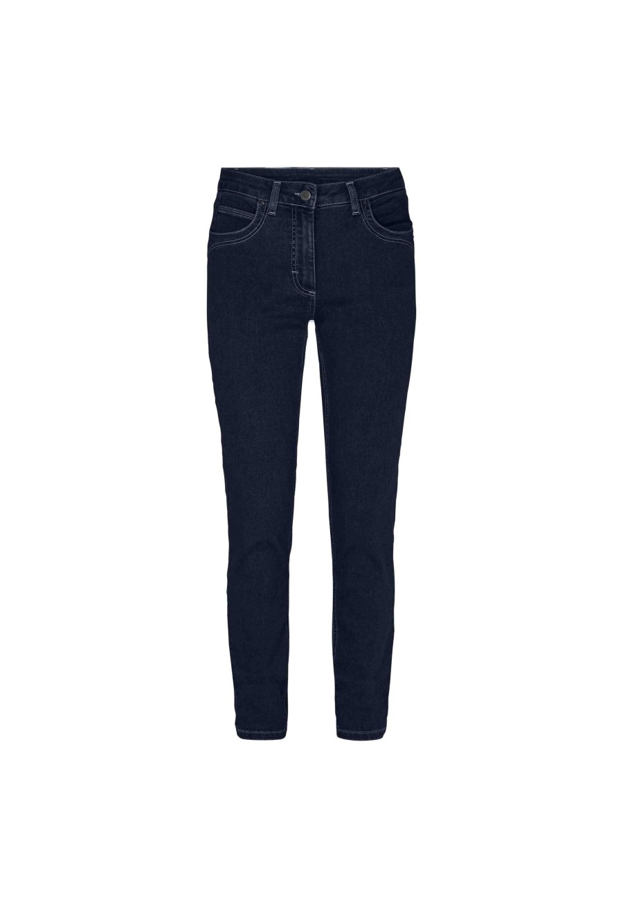 Silhouette Laurie | Laura Slim - Medium Length - Dark Blue Denim