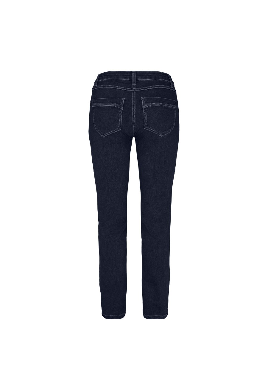 Silhouette Laurie | Laura Slim - Medium Length - Dark Blue Denim