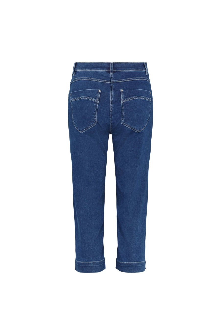 Silhouette Laurie | Charlotte Regular Capri Medium Length - Medium Blue Denim