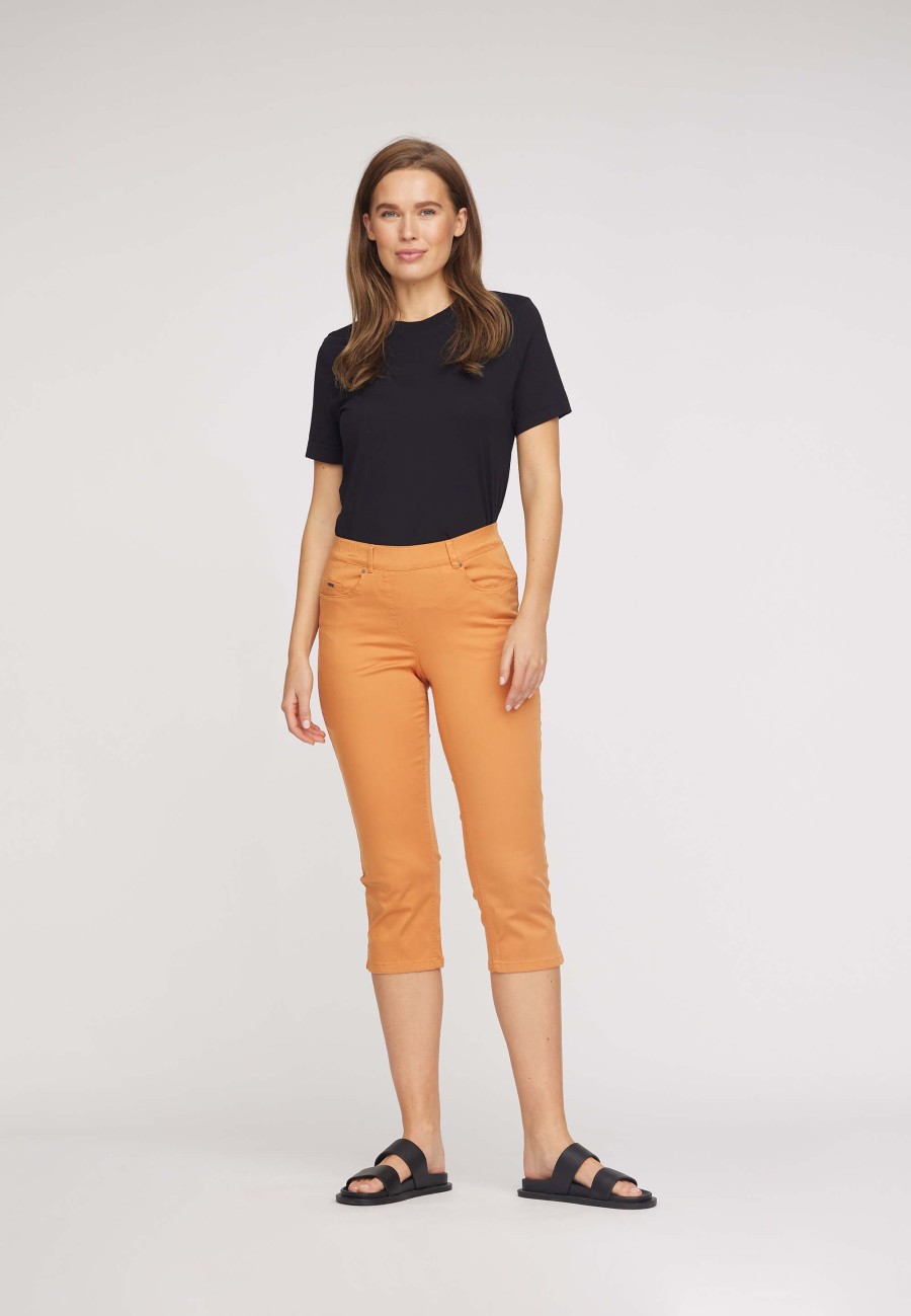 Silhouette Laurie | Hannah Regular Capri Medium Length - Dark Apricot