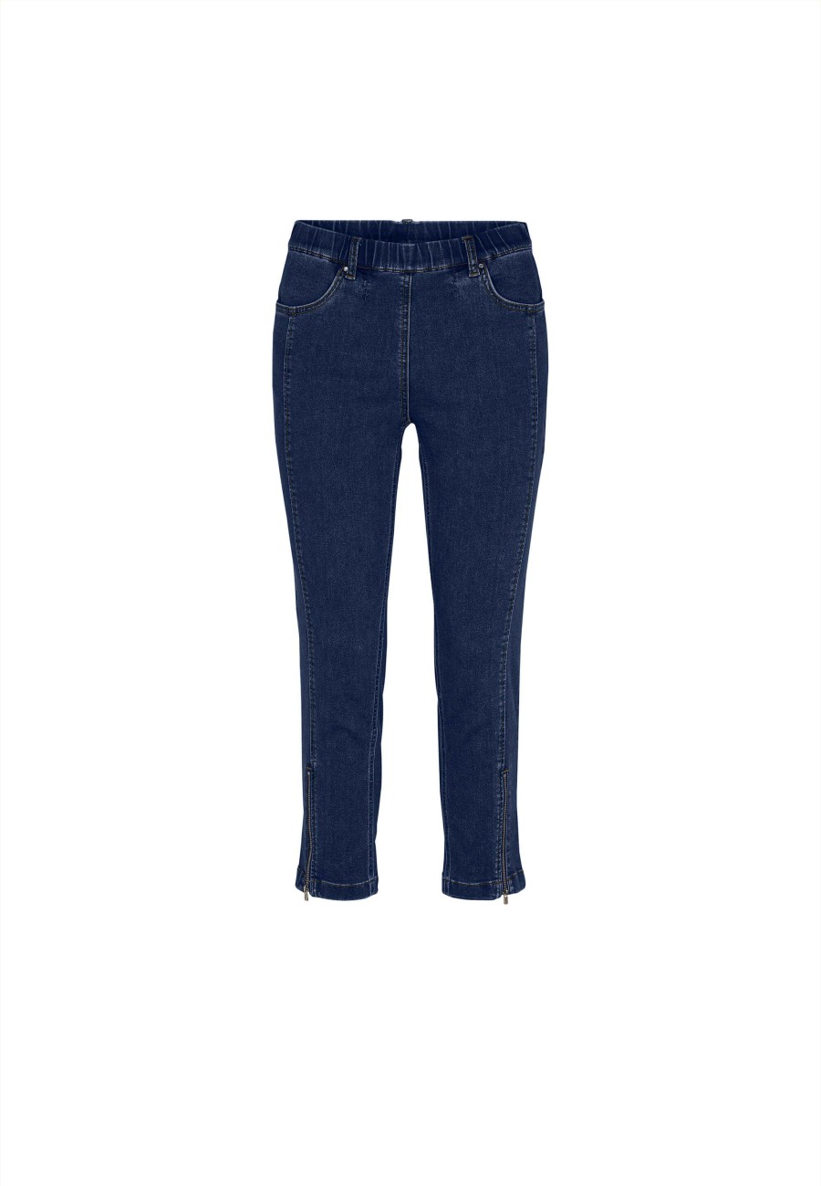 Silhouette Laurie | Madison Slim Crop - Dark Blue Denim