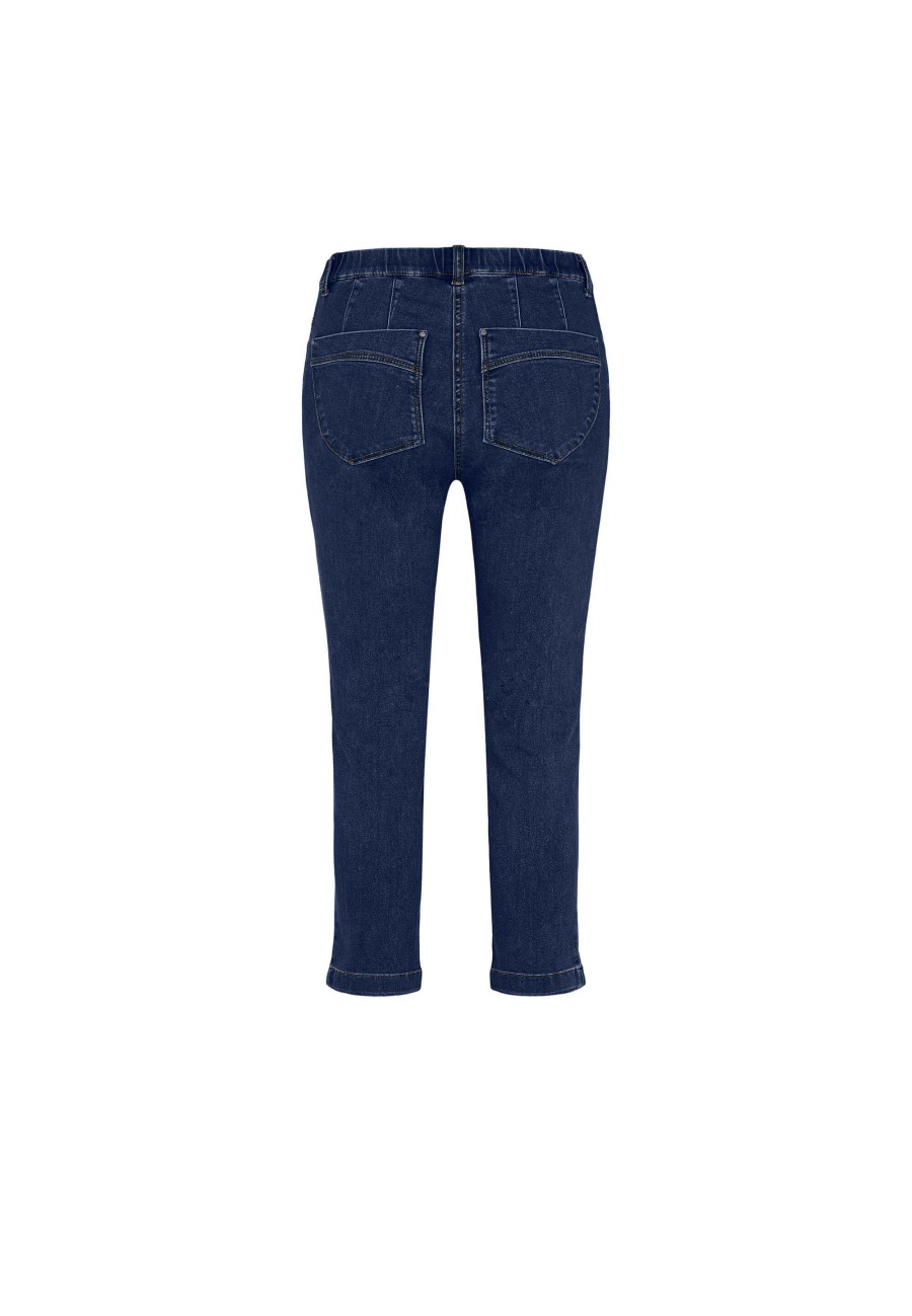 Silhouette Laurie | Madison Slim Crop - Dark Blue Denim