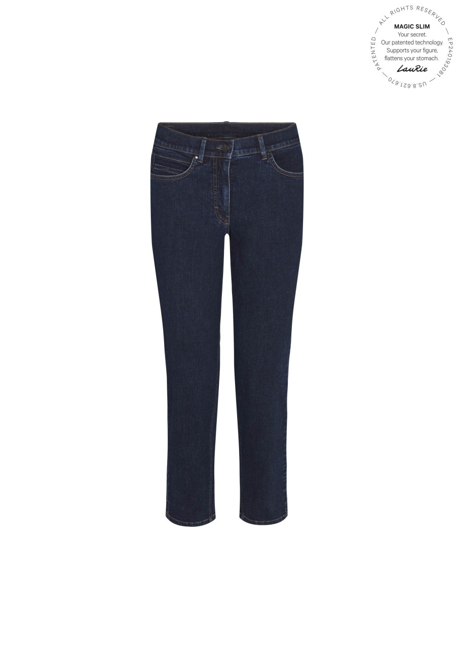 Silhouette Laurie | Christie Regular Crop - Dark Blue Denim