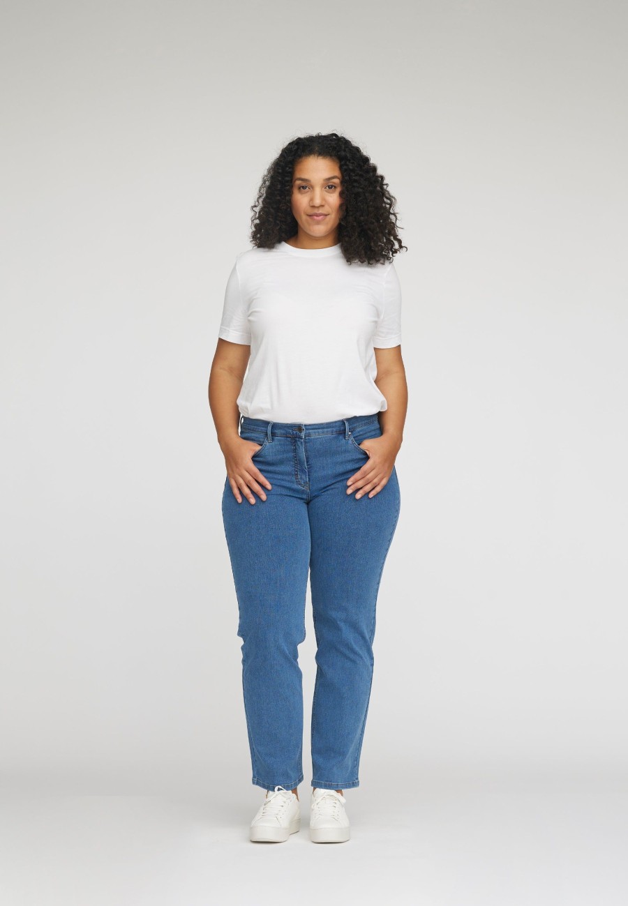 Silhouette Laurie | Marple Straight - Medium Length - Blue Denim