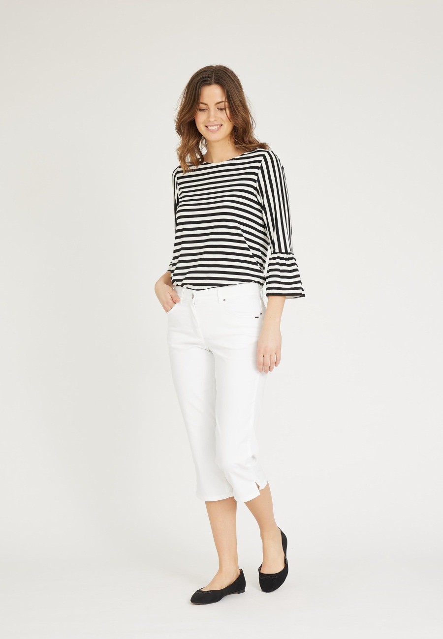 Silhouette Laurie | Charlotte Regular Capri Medium Length - White