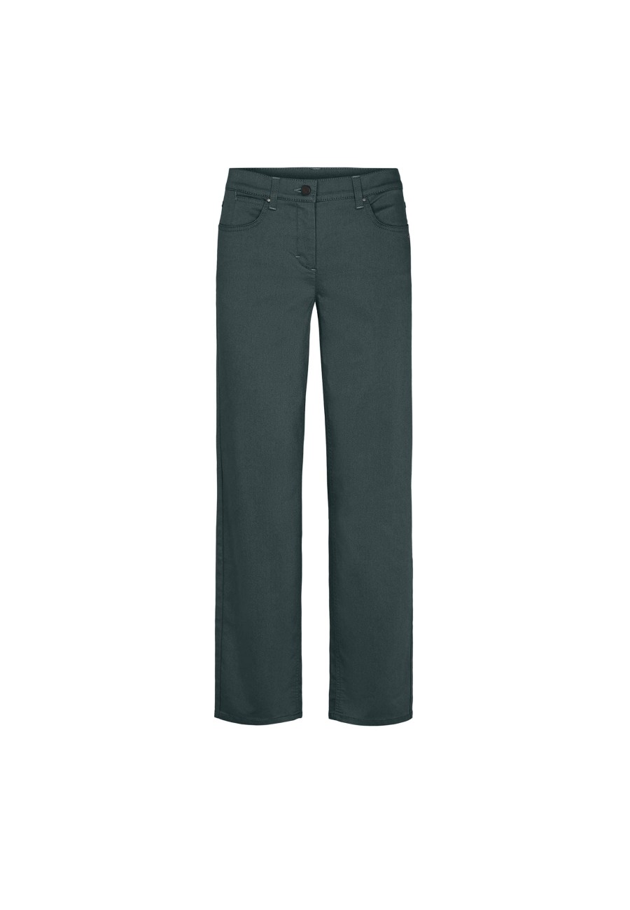 Silhouette Laurie | Amelia Straight - Medium Length - Darkest Green