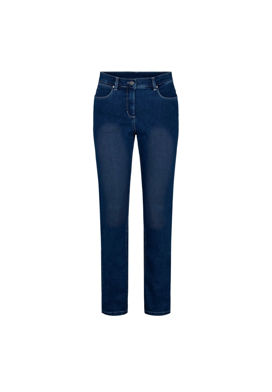 Silhouette Laurie | Charlotte Regular - Medium Length - Washed Dark Blue Denim