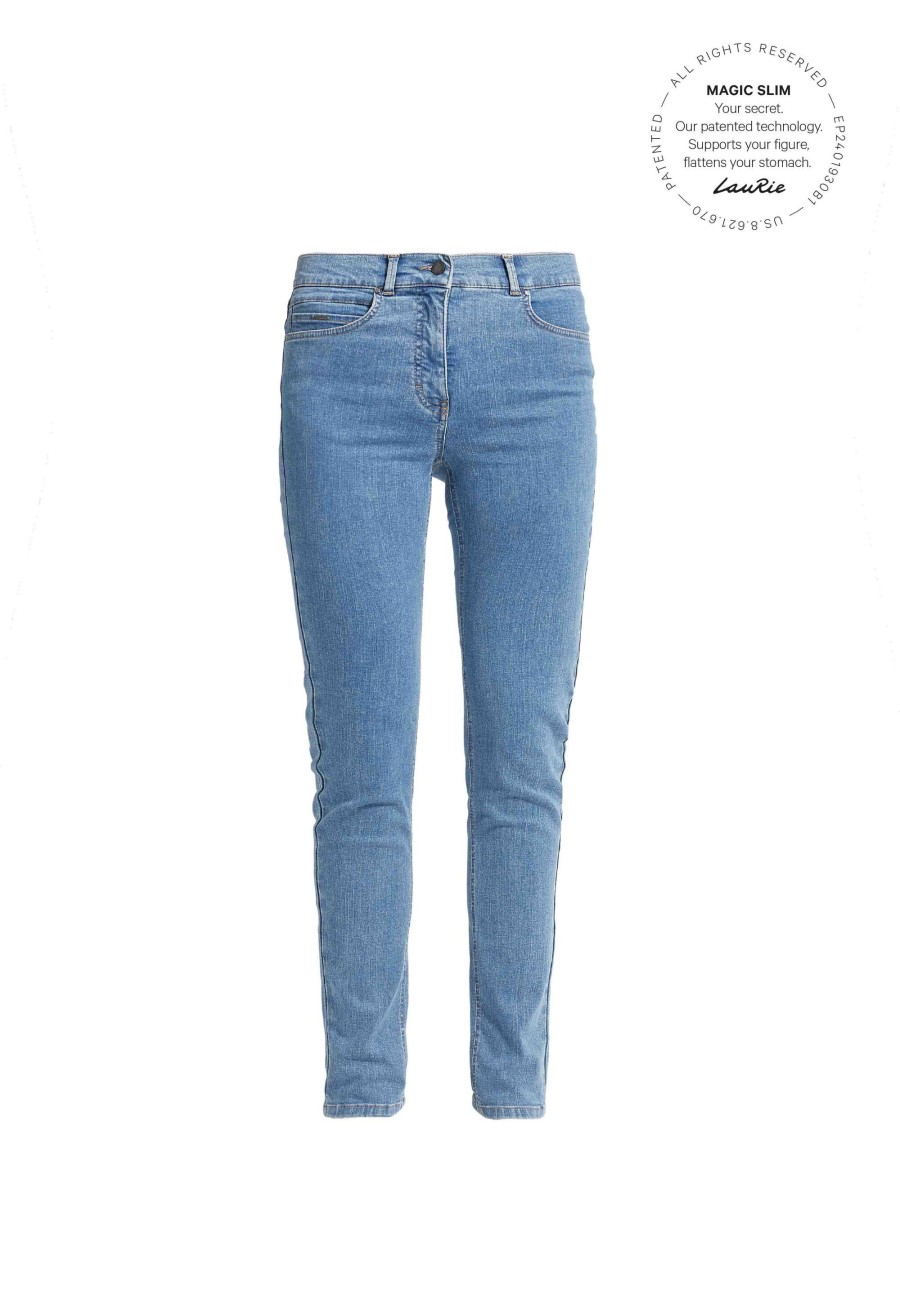 Silhouette Laurie | Agatha Slim - Medium Length - Blue Denim