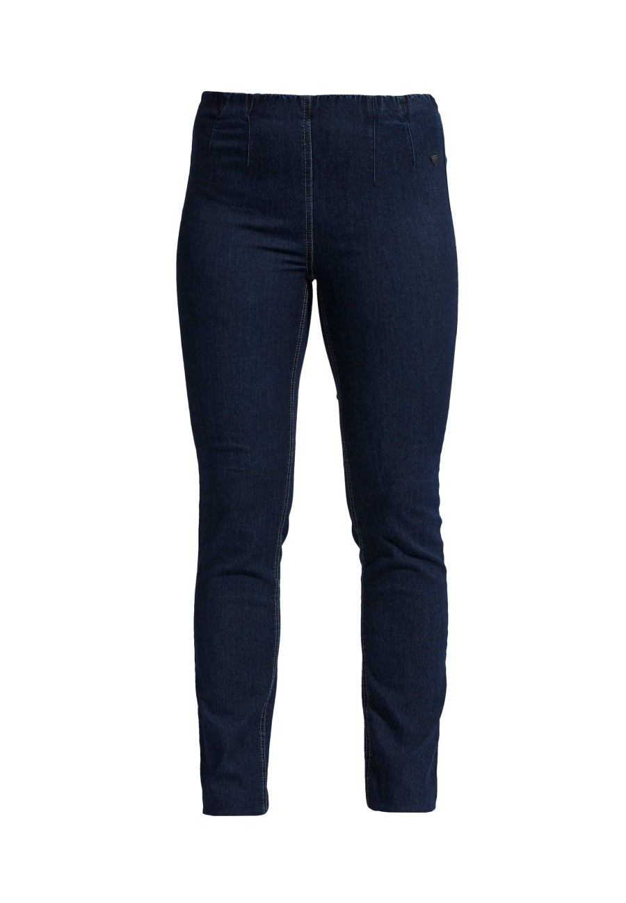 Silhouette Laurie | Vicky Slim - Medium Length - Dark Blue Denim