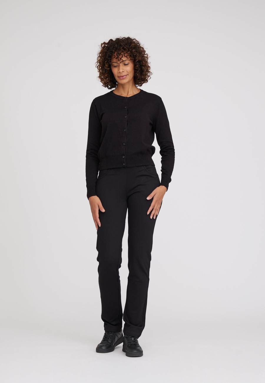 Silhouette Laurie | Kelly Regular Jersey - Medium Length - Black Brushed