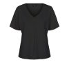 Tops Laurie | T-Shirt Ingrid En Jersey - Noir