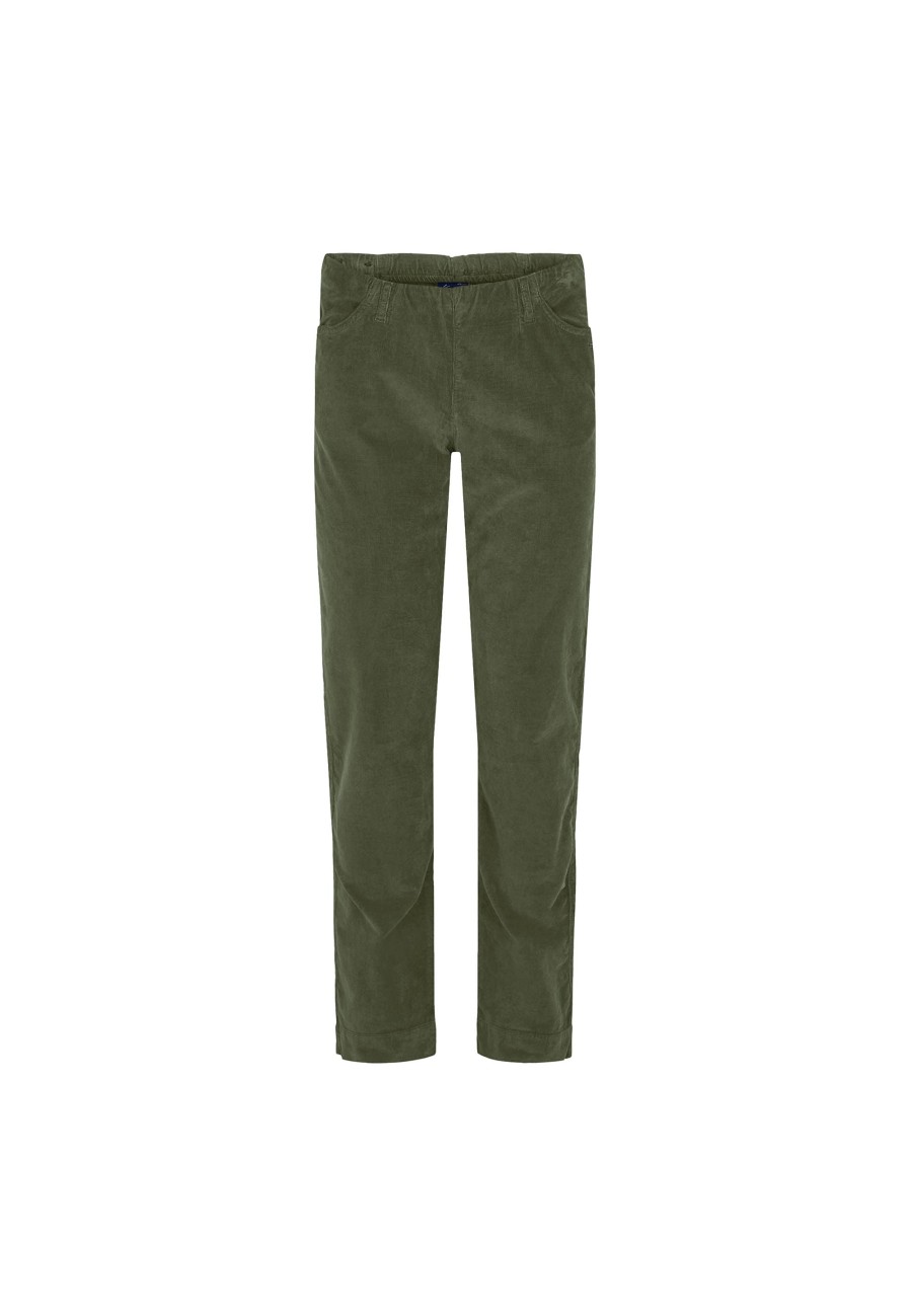 Silhouette Laurie | Kelly Regular Corduroy - Medium Length - Dried Olive