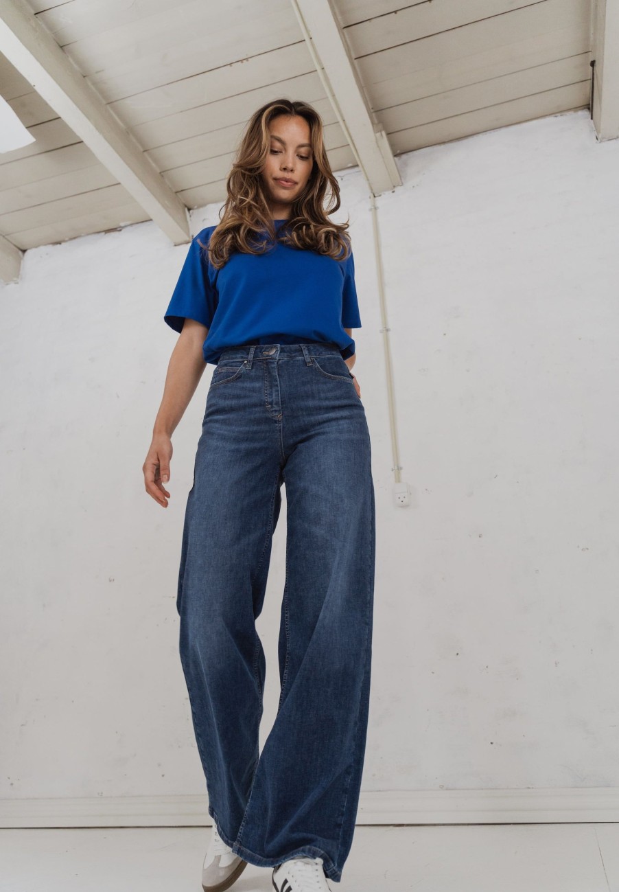 Silhouette Laurie | Carol Loose - Longueur Moyenne - Denim Bleu Delave