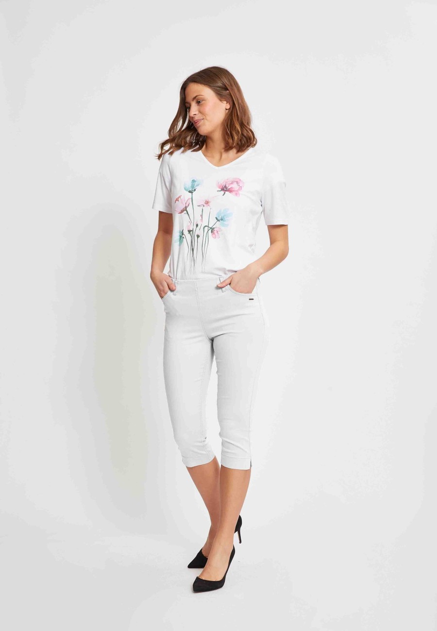 Silhouette Laurie | Grace Slim Capri - Sl - White