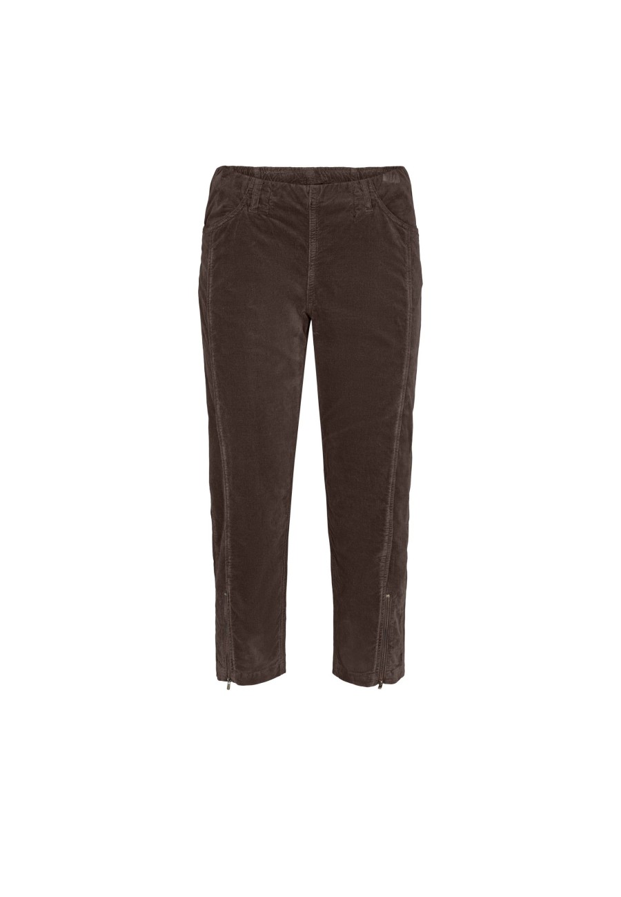 Silhouette Laurie | Piper Regular Corduroy Crop - Brown