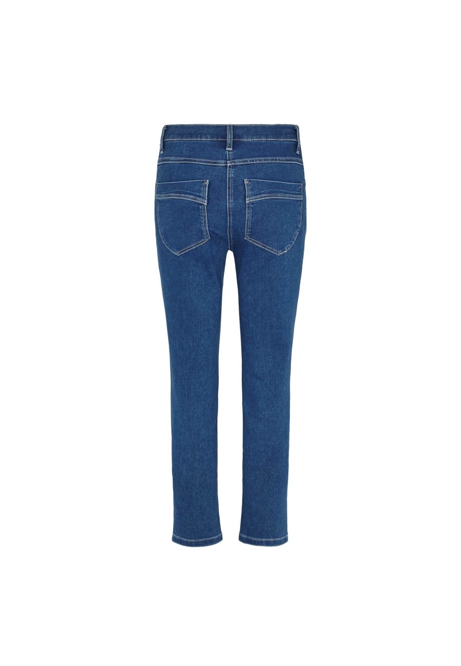 Silhouette Laurie | Laura Slim Crop - Medium Blue Denim