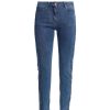 Length Laurie | Olivia Broderie Skinny - Longueur Moyenne - Denim Bleu Moyen