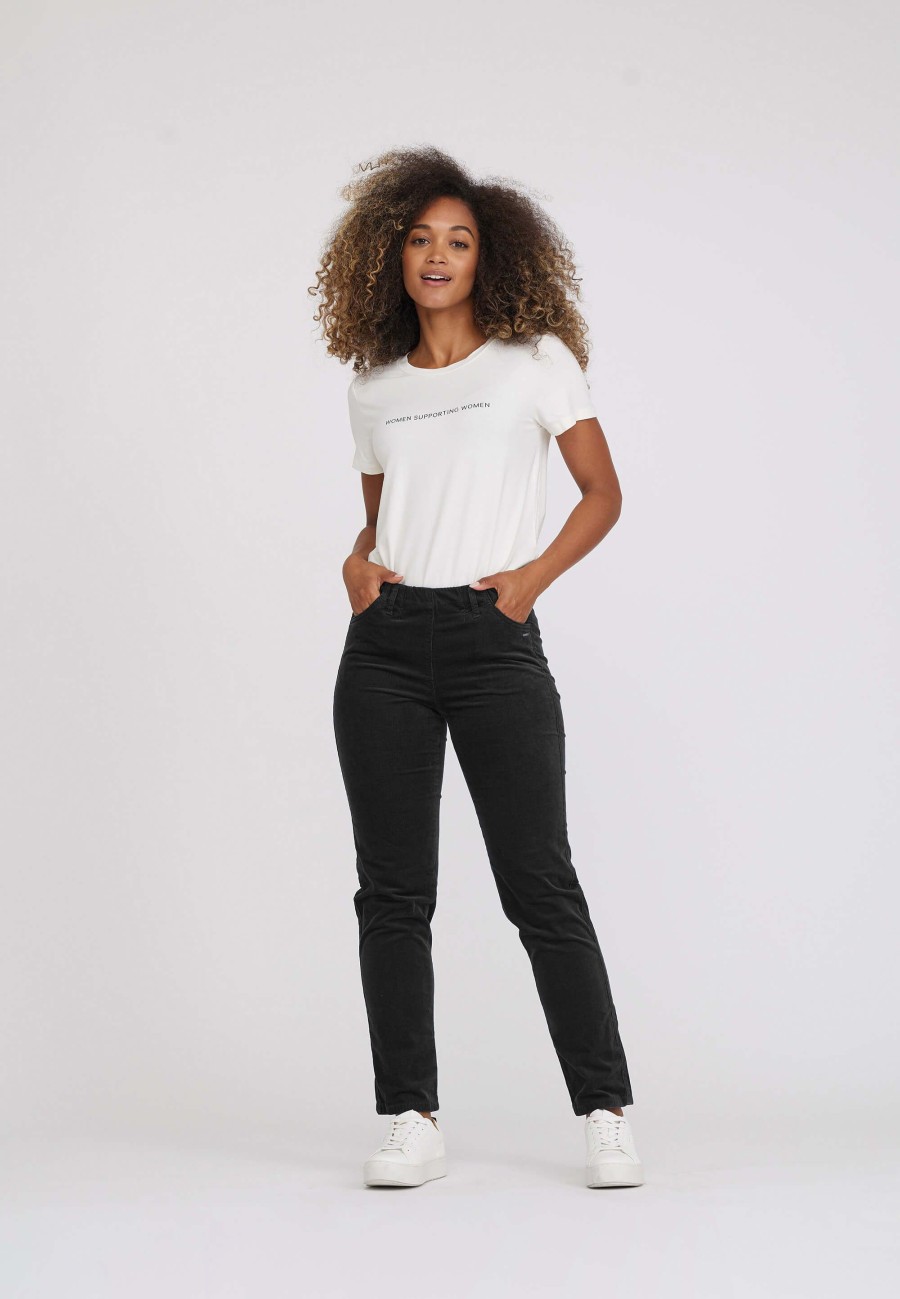 Silhouette Laurie | Kelly Regular Corduroy - Short Length - Black