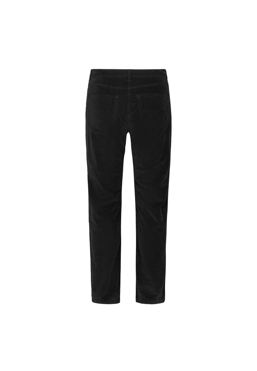 Silhouette Laurie | Charlotte Regular Corduroy - Medium Length - Black