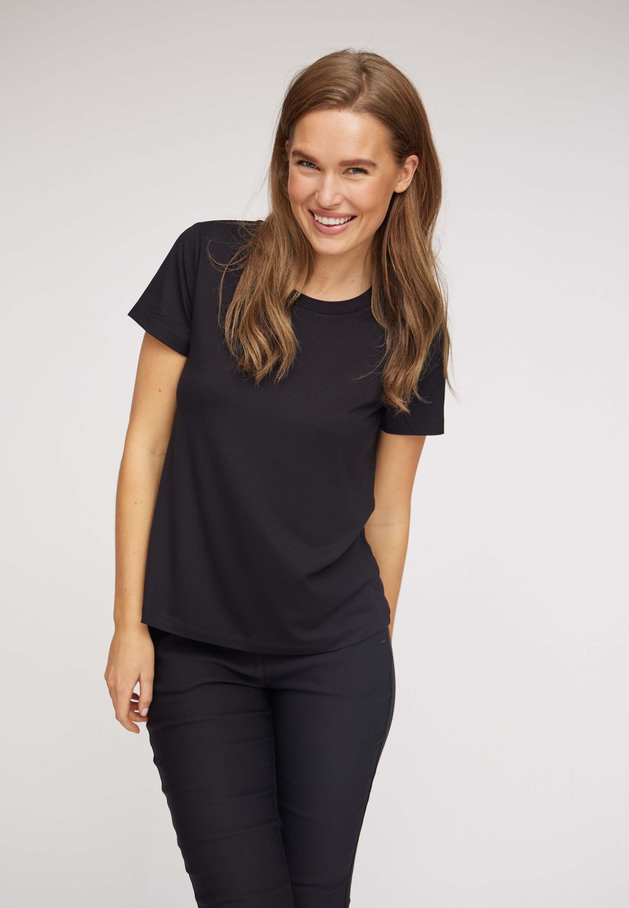 Tops Laurie | T-Shirt En Jersey Amanda - Noir