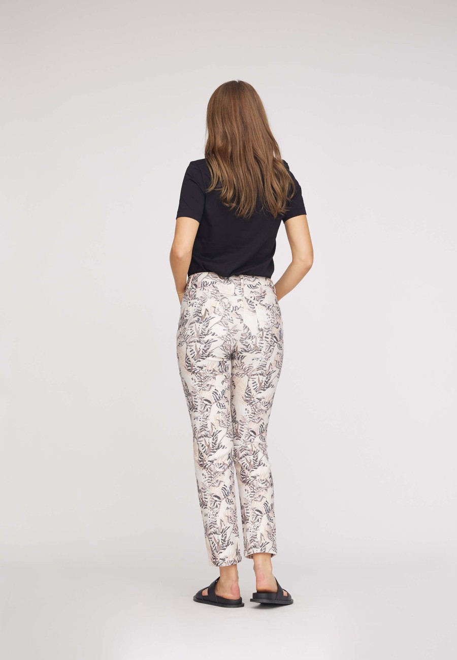 Silhouette Laurie | Charlotte Regular - Medium Length - Ivory Print