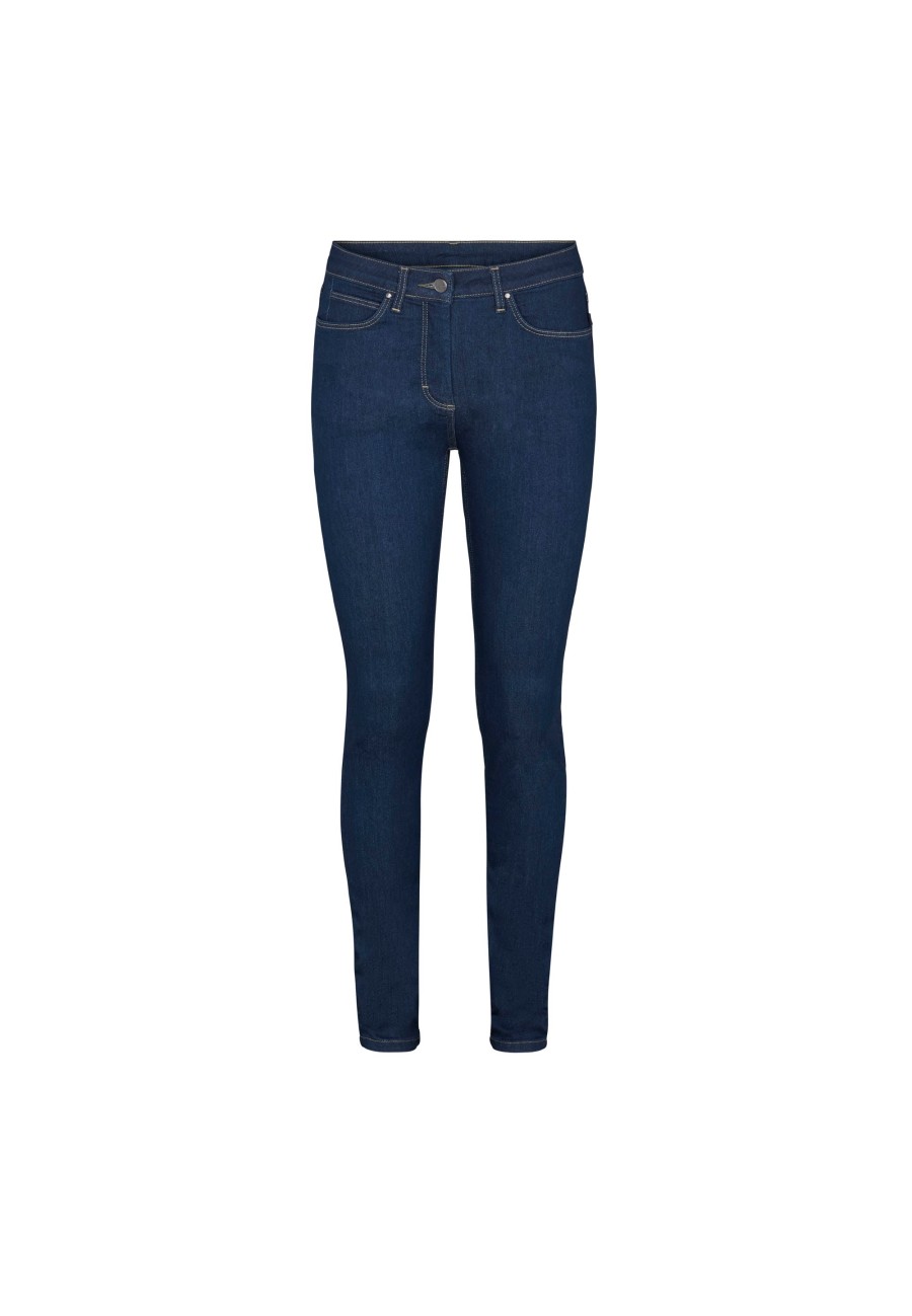 Silhouette Laurie | Laura Slim - Medium Length - Dark Blue Denim